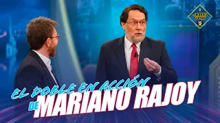 El doble de acción de Mariano Rajoy petrificado al ver a 'Bárcenas' - El Hormiguero