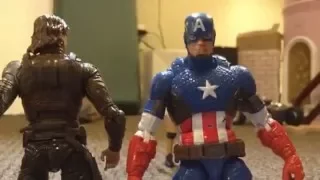 Captain America and Bucky Vs Iron Man Stop motion