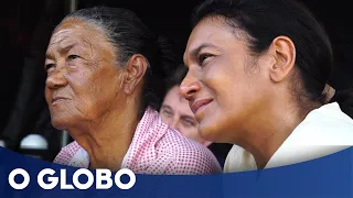 Dira Paes encontra Pureza Loyola, mãe que denunciou escravidão no Brasil