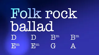 Folk rock ballad in D major, 82bpm. Country backing track for Guitar. Enjoy!