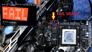 الجديد والحصري مع كريمي إصلاح كارت الشاشة Nvidia Geforce GTX 780 TI Failing MATS Memory test reball