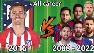 2016 Griezman VS Messi all career 2008-2022 🔥💪#football #video