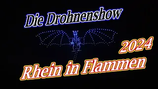 💥Rhein in Flammen 04 05 2024 Bonn / Die Drohnenshow🔥