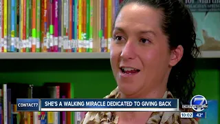 Denver woman internally decapitated in car crash now giving back