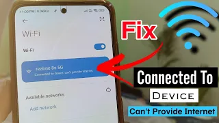 Connected to device can't Provide Internet  Wife Problem Redmi &Oppo