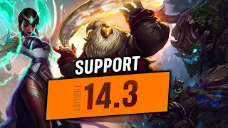 14.3 Support Tier List/Meta Analysis - League of Legends