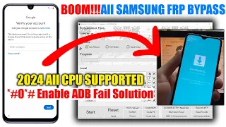 Finally New Method 2024 | Samsung FRP Bypass Android 11 12 13 Google Account Remove | ADB Fail