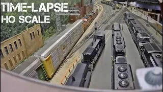 Rail Yard Time Lapse - NS Asheville District HO Layout
