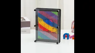 Colorful Pin Art Board Game 3D Large Size Desk Toy Sculpture for Children Adults 20*15*5.8cm