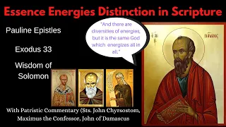 Essence Energy Distinction in the Bible