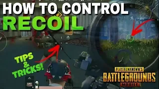 EASY Guide to Control Your RECOIL! PUBG Mobile Tips & Tricks
