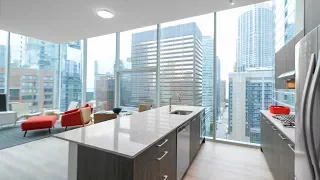 An 06-tier 2-bedroom, 2-bath model at Streeterville's new Optima Signature apartments