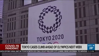 Tokyo cases climb ahead of Olympics next week