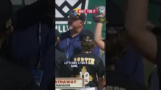 Little League coaches give the best pep talks #llws #littleleague #baseball #coaching