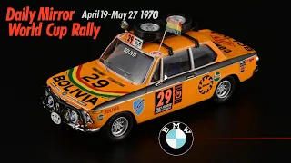 BMW 2002ti World Cup Rally 1970 WCR London-Mexico • Troféu • Ралли-марафон Лондон-Мехико 1970 1:43