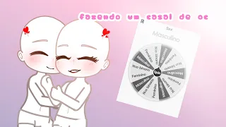 criando um casal de oc com a roleta  #gacha#casal#roleta Leia a discrição