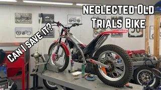 Can I save this old abused Trials bike? (Seized internals...)