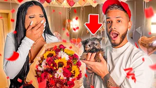 SURPRISING MY GIRLFRIEND WITH A PUPPY *ANNIVERSARY VLOG*