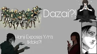 Hanji Exposes Y/n's tiktoks?! ||AOT x Y/n|| Harem??||