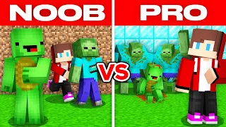 JJ And Mikey NOOB vs PRO Who Will WINTHE ZOMBIE ARMY in Minecraft Maizen