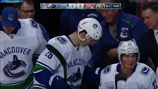 Antoine Roussel scores on the penalty shot, his 1st as a Canuck