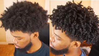 How To Get Curly Hair For Black Men! Define Curls Natural Hair (Men's Curly Hair Tutorial)