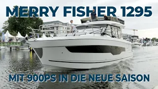 Mit 900 PS in die neue Saison! - Jenneau Merry Fisher 1295, das Highlight der Boot & Fun 2023