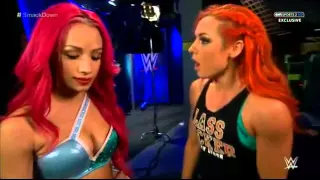 Sasha Banks & Becky Lynch segment Smackdown 2-18-16