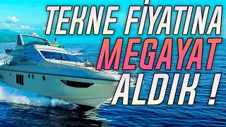 Tekne fiyatına mega yat aldık.