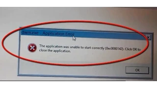 The application was unable to start correctly (0Xc0000142). Application error in Windows 8.1