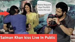 Emraan Hashmi FUNNY Reaction on Not Getting KISS Scene in Tiger 3 and Salman KISS LIVE in Public