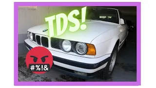 DIESEL COLD START | BMW E34 TDS | 4K | 525 TDS | M51 325 TDS Turbodiesel