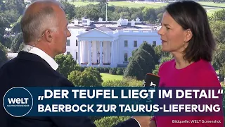 BAERBOCK ZU TAURUS: Entscheidung über Lieferung auch von USA abhängig | EXKLUSIV INTERVIEW