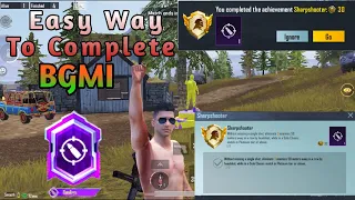 Easy Way To Complete ( SHARP SHOOTER ) Achievement Title In BGMI And PUBG Mobile | Get Deadeye Title