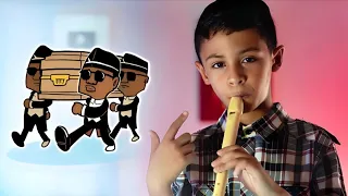 Coffin Dance on flute - Juan kids music