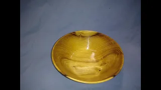 Wood Turning Black Locust Bowl Reflective Grain