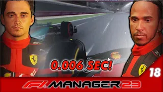 PHOTO FINISH WITH A DEAD ENGINE! (F1 Manager 23 - Lewis to Ferrari #18 - Qatar GP)