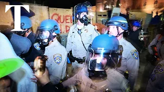 LIVE: UCLA protest - police begin clearing encampment