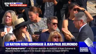 Arielle Dombasle - BFMTV : La nation rend hommage à Jean-Paul Belmondo (9 septembre 2021)