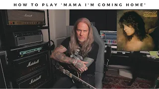 How to play Ozzy Osbourne's 'MAMA I'M COMING HOME' on guitar.