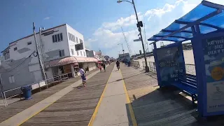 Biking on the Wildwood Boardwalk from Cresse Ave to 22nd Street by @Keolaw1
