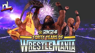 40 Years of Wrestlemania! (WWE 2K24 Showcase)