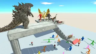 Death Slope | Rainbow Friends Attack - Animal Revolt Battle Simulator