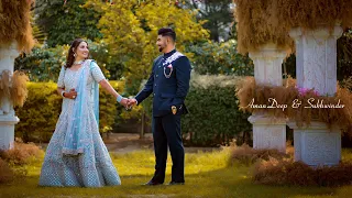 AmanDeep & Sukhwinder | Ring Ceremony Highlight 2022 | Lens Media Photography