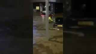 Heavy rain floods Hong Kong