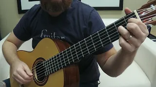 Classical guitar in 3/4