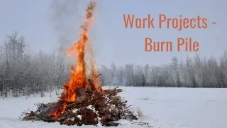 Life in a Tiny House called Fy Nyth - Work Projects - Big Burn Pile
