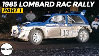 MG Metro 6R4 - 1985 Lombard RAC Rally - Home Footage Pure Sound (Part 1)