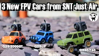 New Tiny FPV cars and the smaller crawler prototype I've seen!  Supplied by SNT