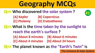 Solar System/ solar system MCQs/ Solar system gk questions and answers/ Geography MCQs/ geography gk